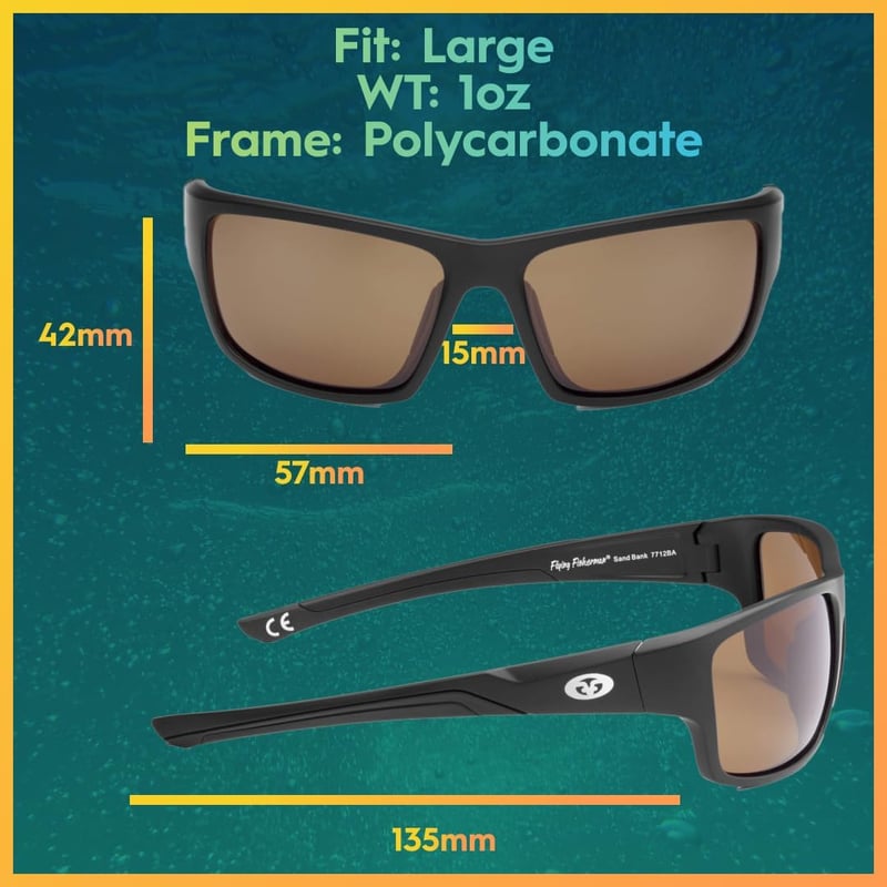 Flying Fisherman Sand Bank Polarized Sunglasses for Outdoor Sports