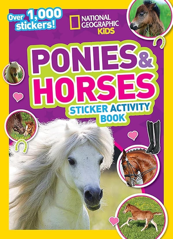 Kids' Sticker Activity Book: Ponies & Horses with 1,000+ Stickers