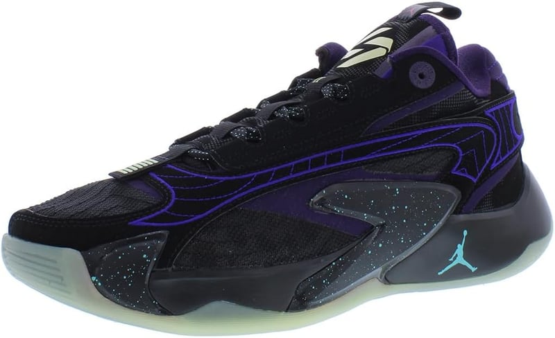 Jordan Boy's Luka 2 Sneakers - Black/Glow/Regency Purple