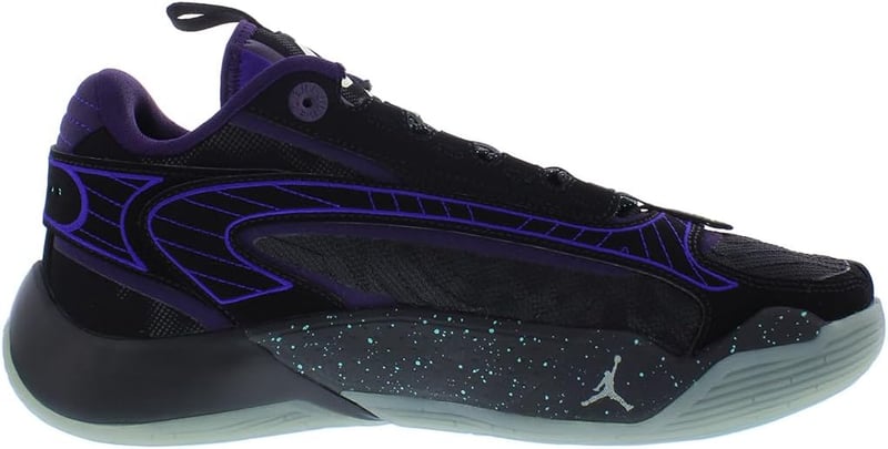 Jordan Boy's Luka 2 Sneakers - Black/Glow/Regency Purple