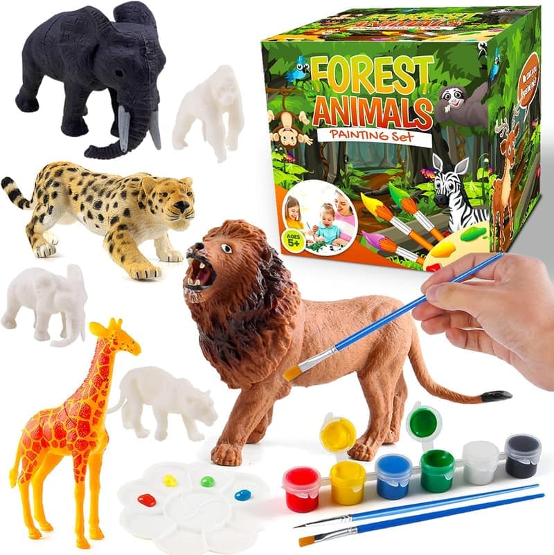 Safari Animals Painting Set for Kids Ages 4-8 - Easter Gift