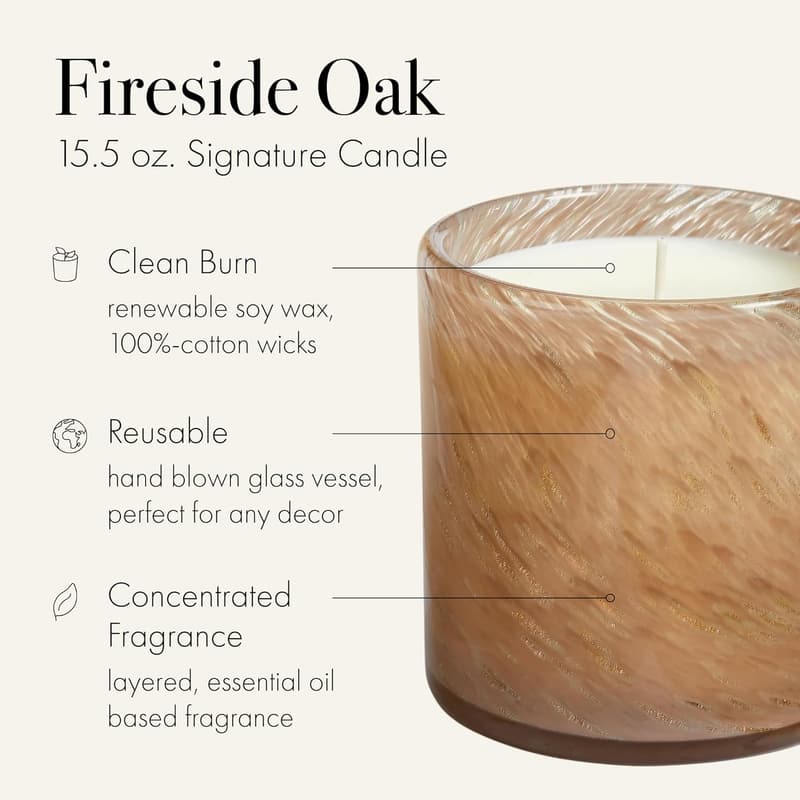 LAFCO New York Signature Candle - Reusable Hand Blown Glass