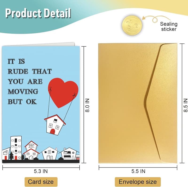 Funny New House Moving Card for Neighbors