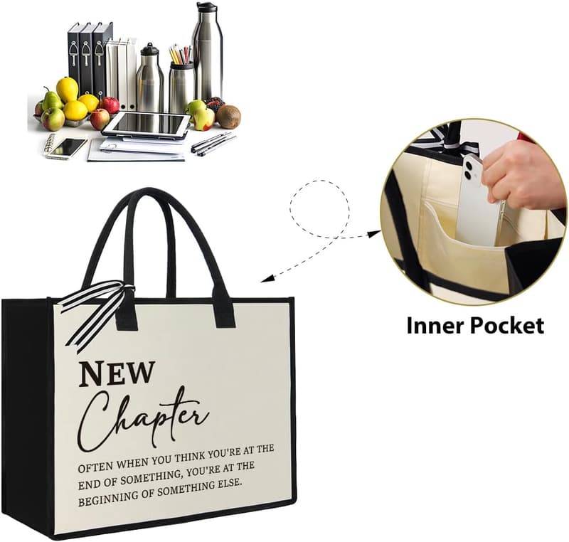 New Beginnings Tote Bag for Coworkers Leaving