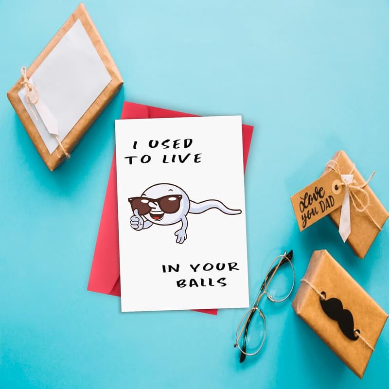 First Father's Day Card for New Dad, Two-Sided Gift from Baby