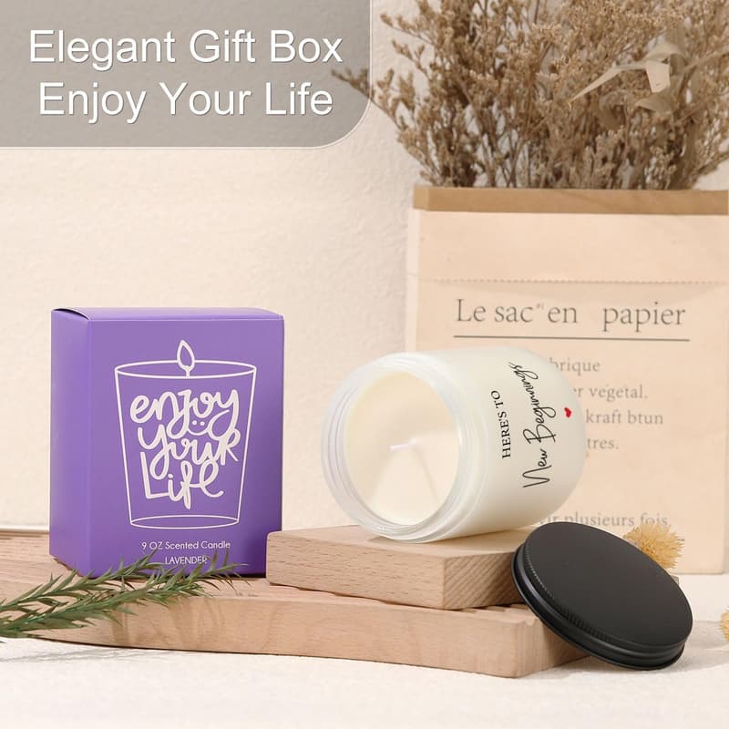 Lavender Scented Candles for Women's Farewell Gifts