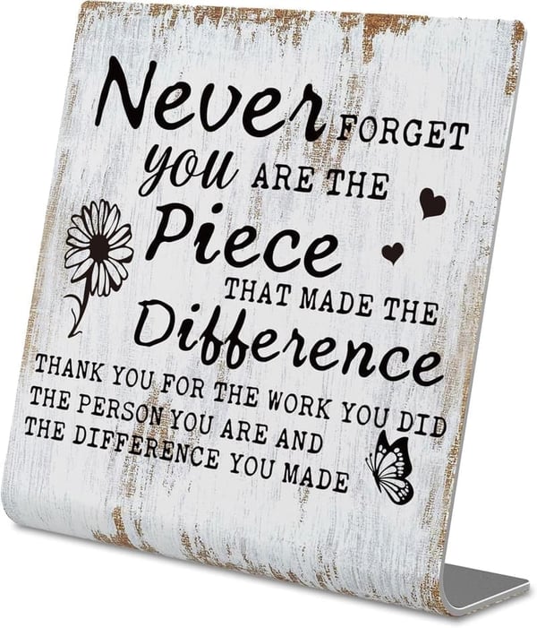 Farewell Gift Plaque for Coworker - New Job Appreciation