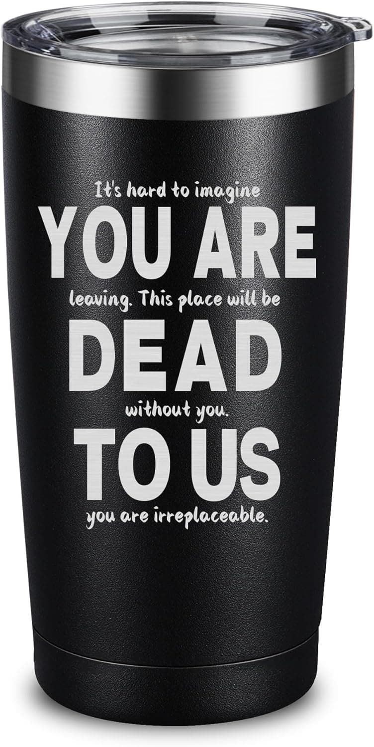 Going Away Gift: Engraved 20oz Tumbler for Coworkers