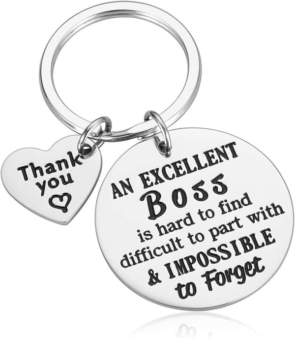 Employee Appreciation Keychain for Boss or Mentor