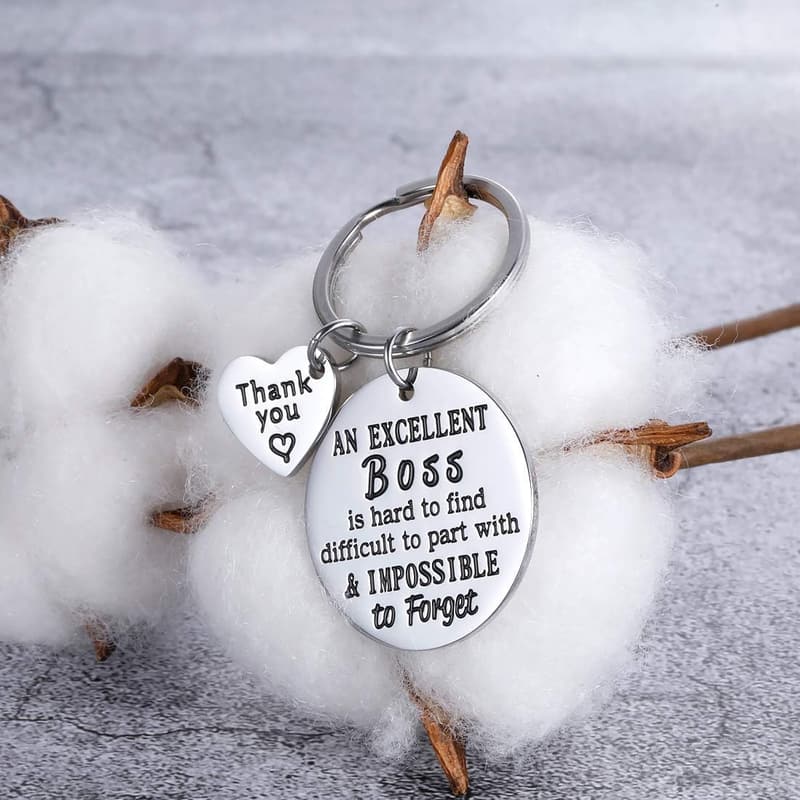 Employee Appreciation Keychain for Boss or Mentor