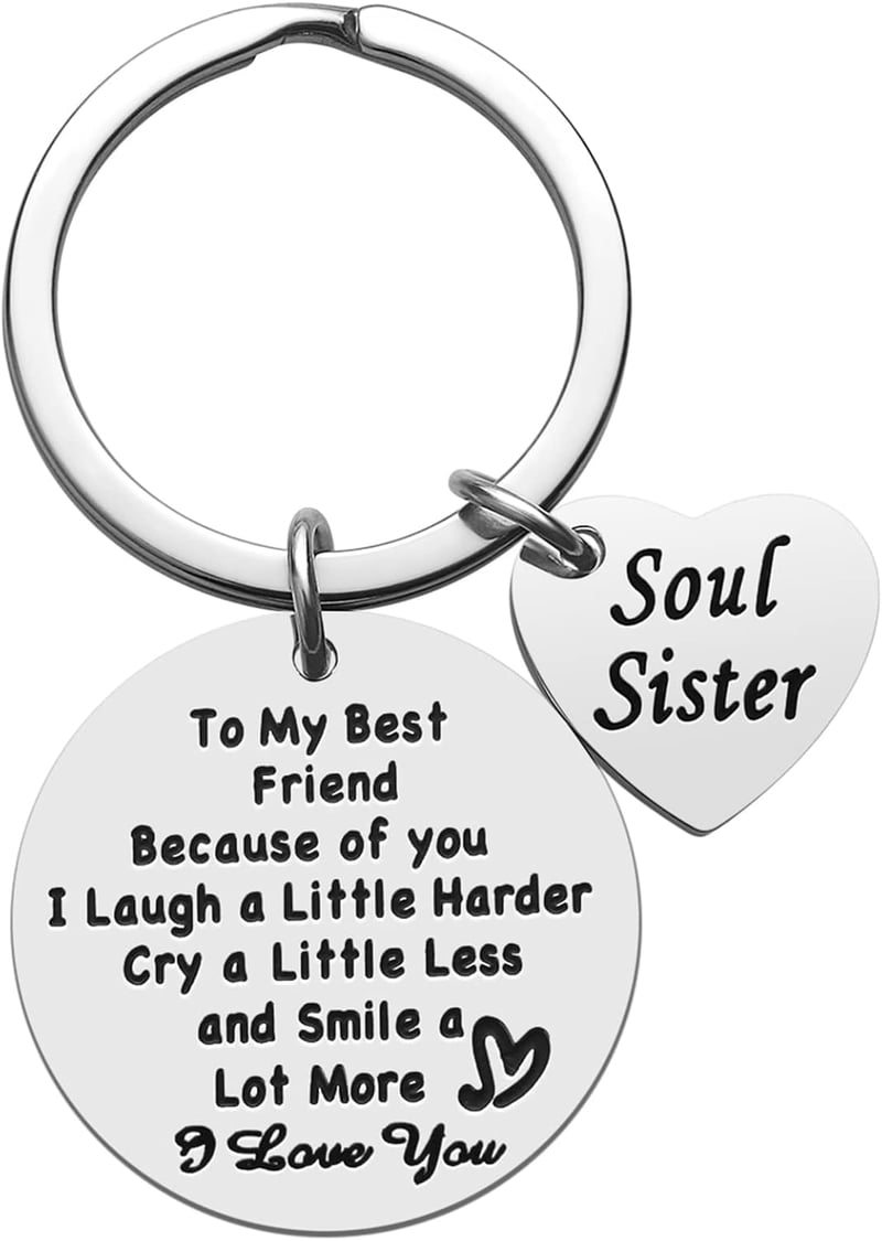 Best Friend Keychain Gift for Women - Birthday & Christmas