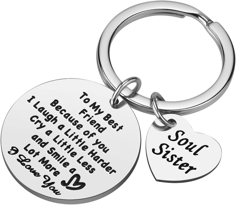 Best Friend Keychain Gift for Women - Birthday & Christmas
