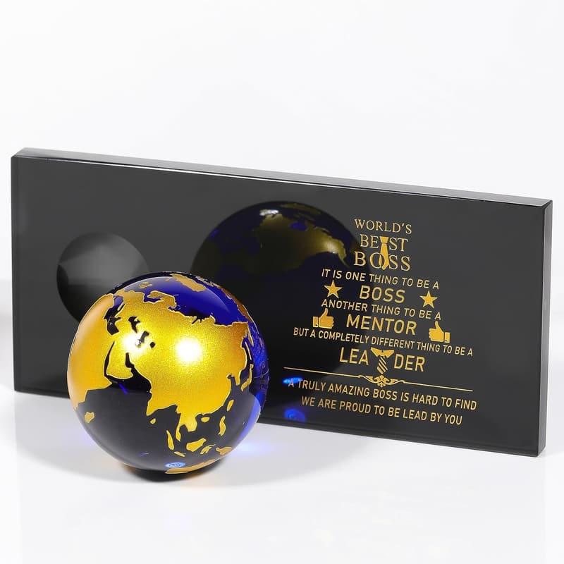 Boss's Day Plaque Sign with Wooden Stand for Men and Women