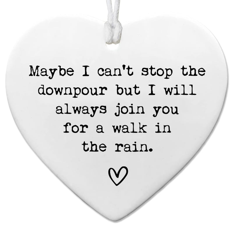 Friendship Gift: Ceramic Heart Keepsake for Tough Times