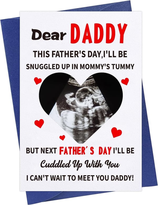 Funny First Father's Day Card for New Dad from Baby