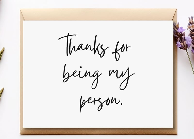 Best Friend Thank You Card - 