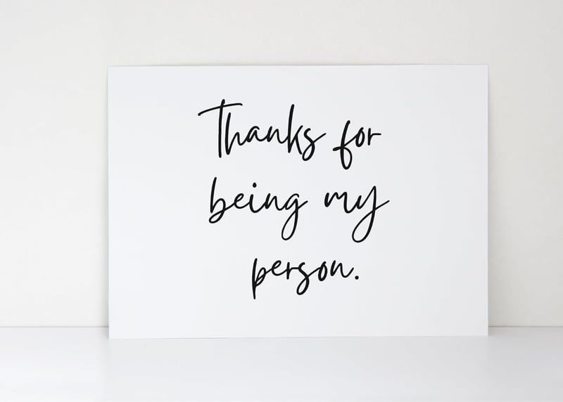 Best Friend Thank You Card - 