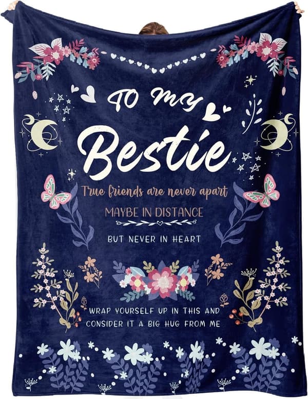 Mother's Day Friendship Blanket Gift for Women, 60x50 Inch