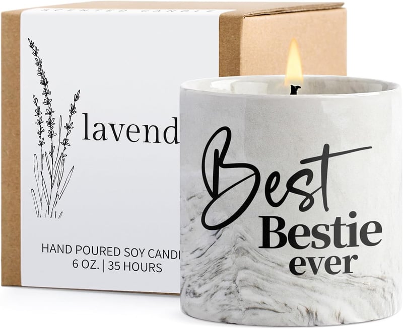 Best Friend Birthday Candle - 6oz Lavender Gift for Women
