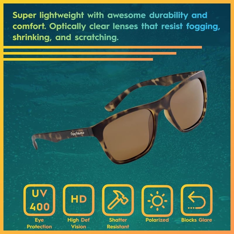 Polarized Sunglasses with AcuTint UV Blocker for Fishing
