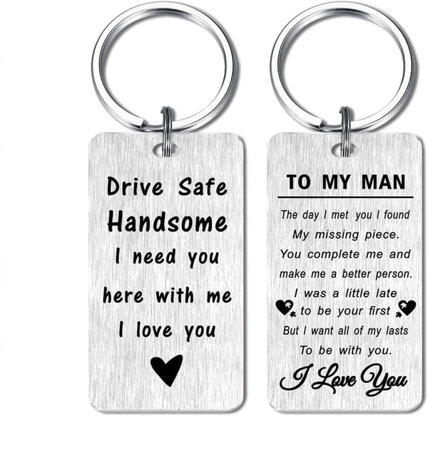 Soulmate Anniversary Keychain Gift for Couples