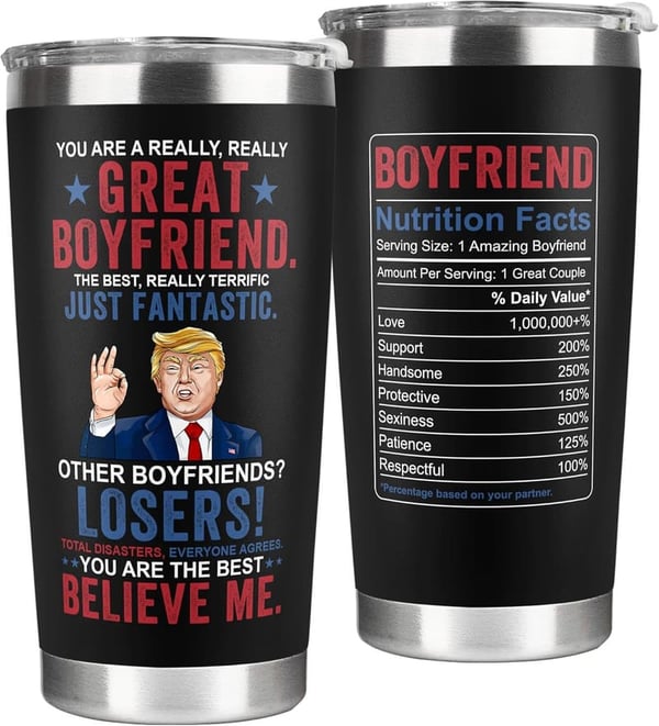Anniversary Gifts for Him - 20 oz Stainless Steel Tumbler