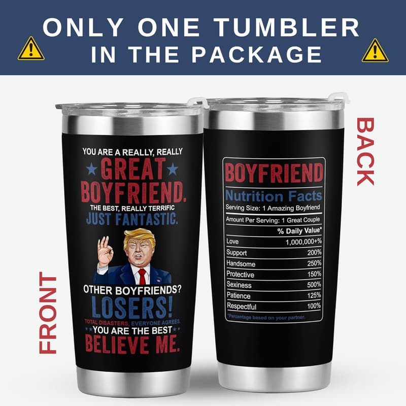 Anniversary Gifts for Him - 20 oz Stainless Steel Tumbler