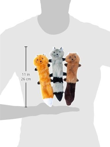 Dog Toy Pack - Plush Squeaky Unstuffed Chew Toys for Small Dogs