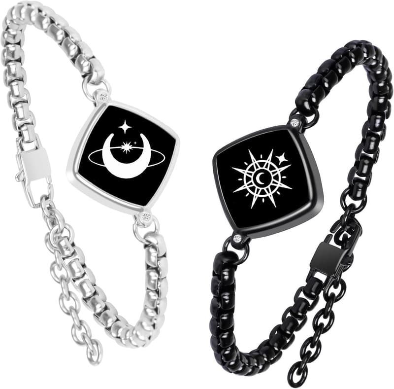 Long Distance Touch Bracelets for Couples - Vibration & Light Up