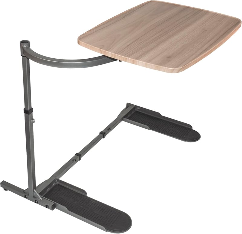 Adjustable Swivel Laptop Stand & Couch Desk – Ash Gray