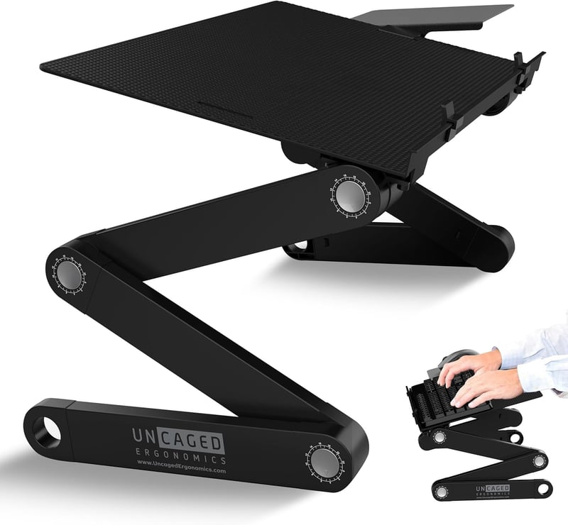 Ergonomic Adjustable Keyboard Stand and Mouse Riser