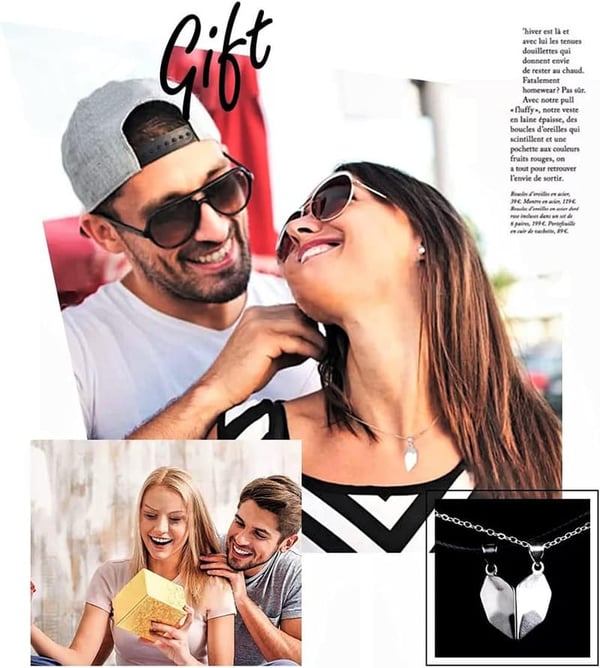 Couples' Magnetic Pendants - 