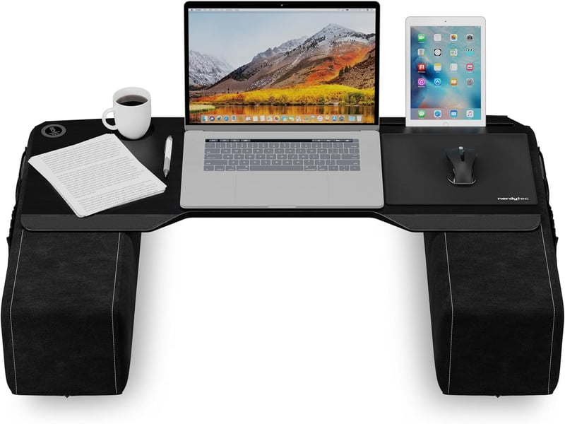 Ergonomic Extra Wide Laptop Stand for Couch & Bed