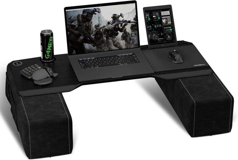 Ergonomic Extra Wide Laptop Stand for Couch & Bed