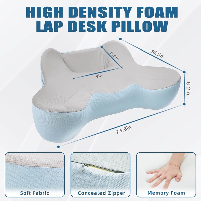 Portable Lap Desk Pillow for Reading and Gaming