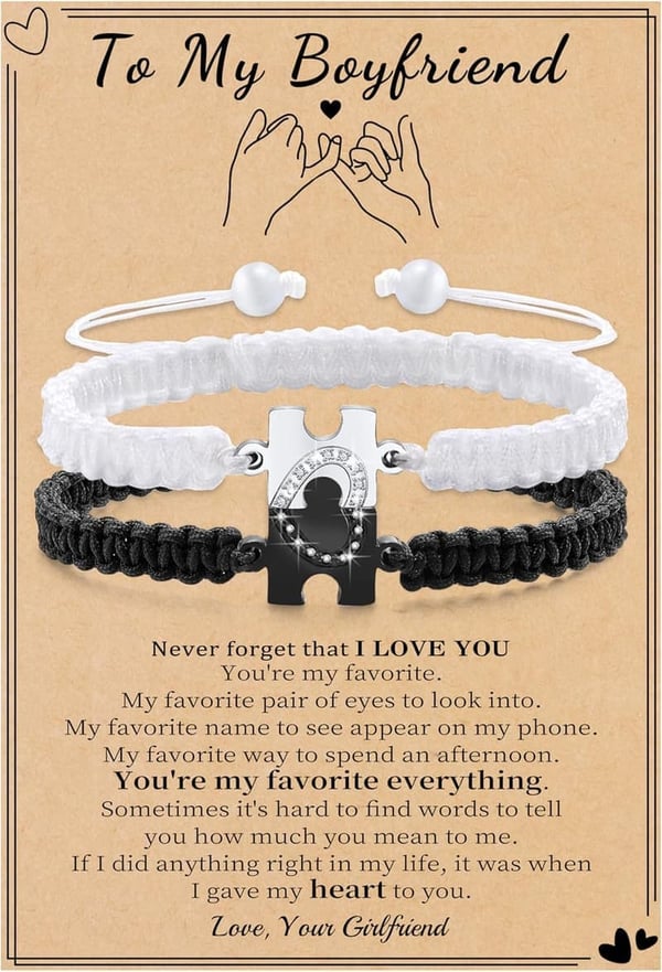 Dainty Heart Adjustable Bracelets for Couples - Romantic Gift