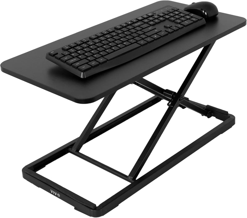 Height Adjustable Keyboard & Mouse Riser for Ergonomic Workstations