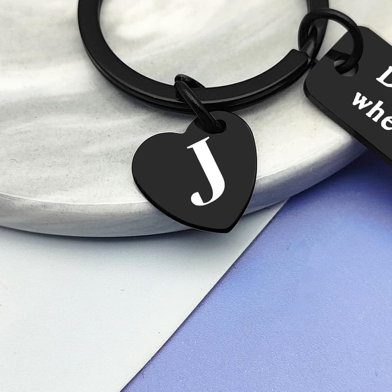 Long Distance Relationship Anniversary Keychain for Couples