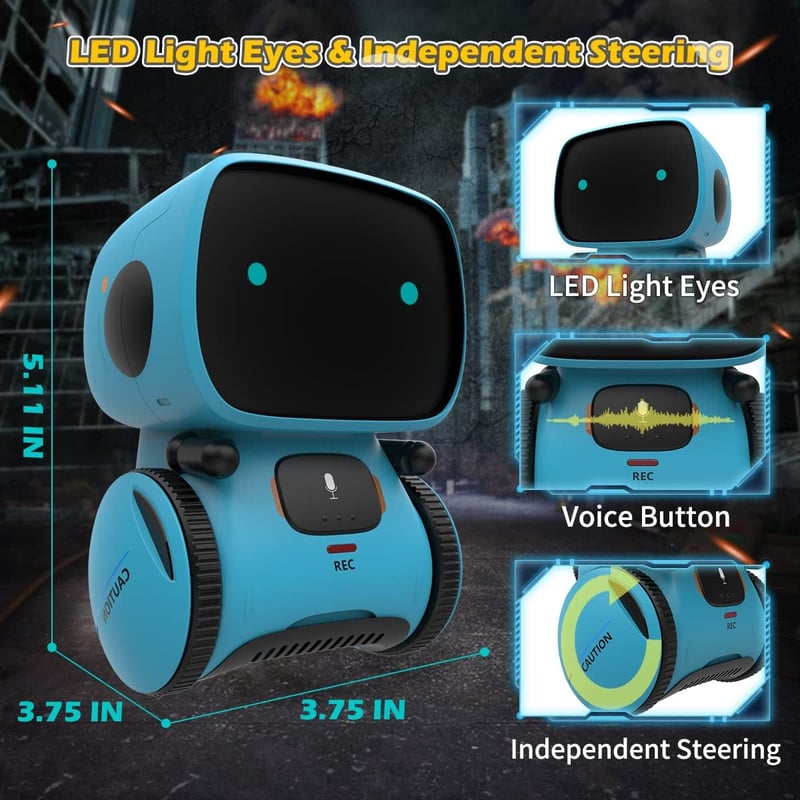 Interactive Smart Robot Toy for Kids with Voice Control
