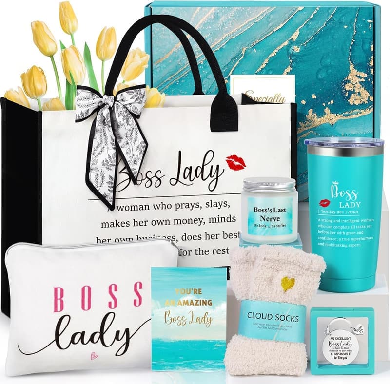 Boss Lady Canvas Tote Bag - Funny Appreciation Gift for Women