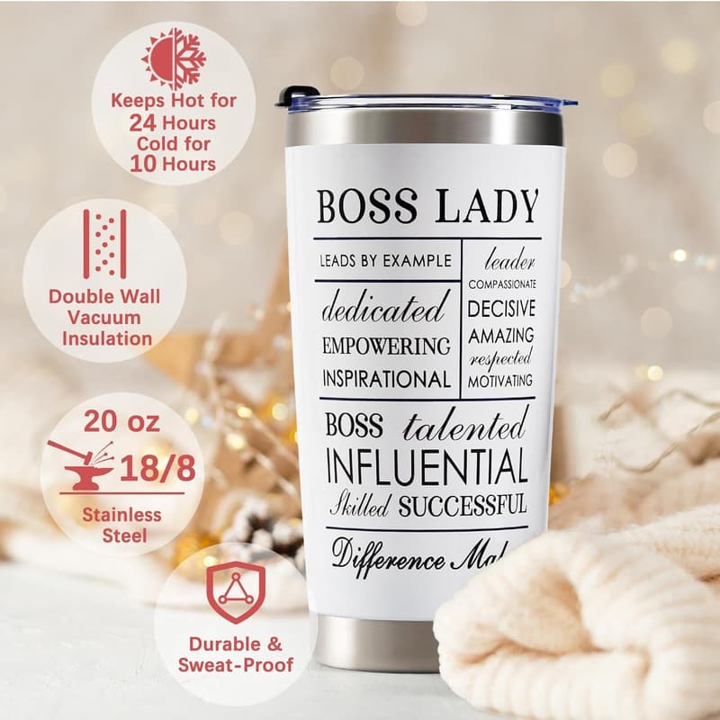 Boss Lady Tumbler - Funny Gift for Women Entrepreneurs