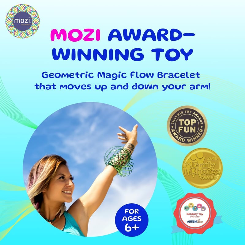 3D Spiral Spinning Bracelet - Geometric Magic Toy for All Ages