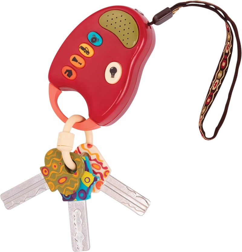 Interactive Toy Car Keys for Babies & Toddlers - Red