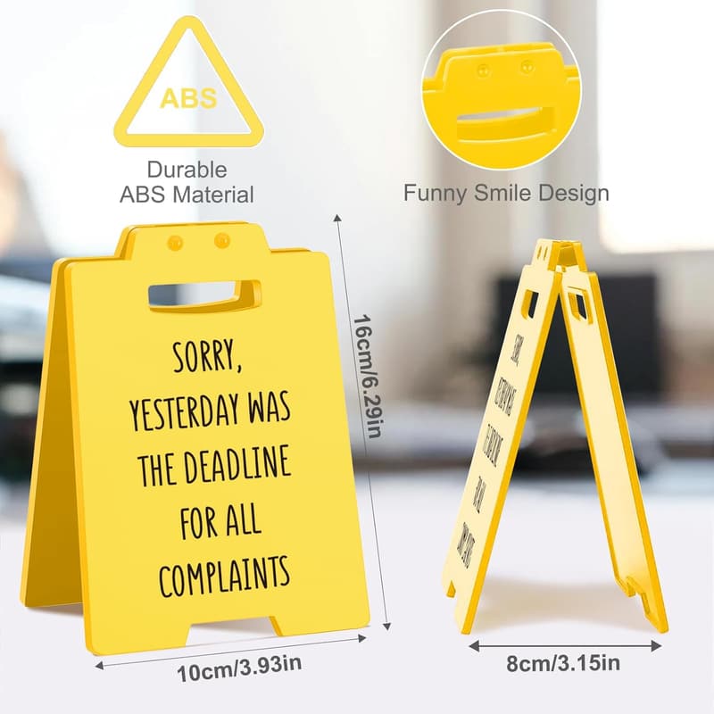 Funny Desk Sign for Boss – Cute Office Decor Gift for Work