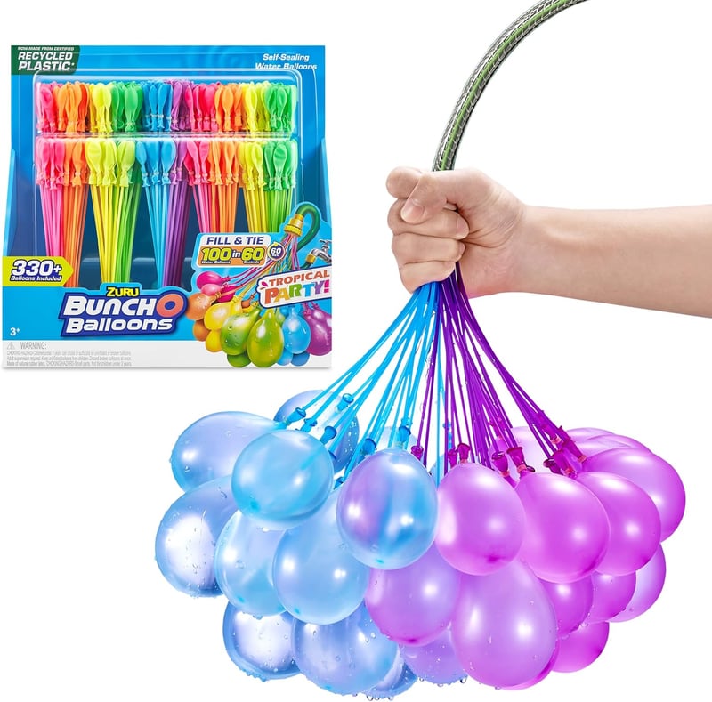 Tropical Party Water Balloons – 330+ Rapid-Filling Pack