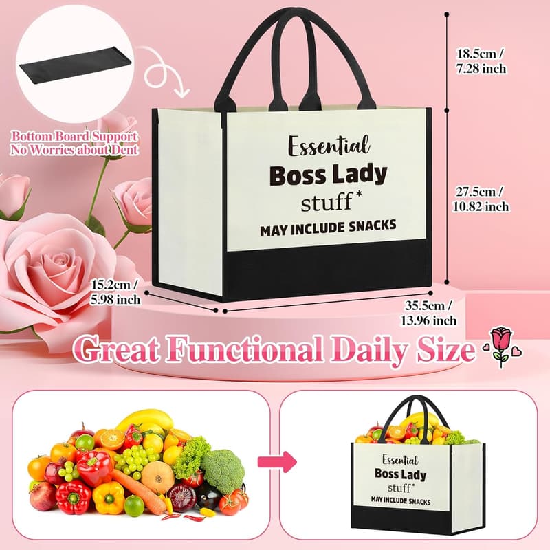Unique Birthday Tote Bag for Female Boss or Colleague