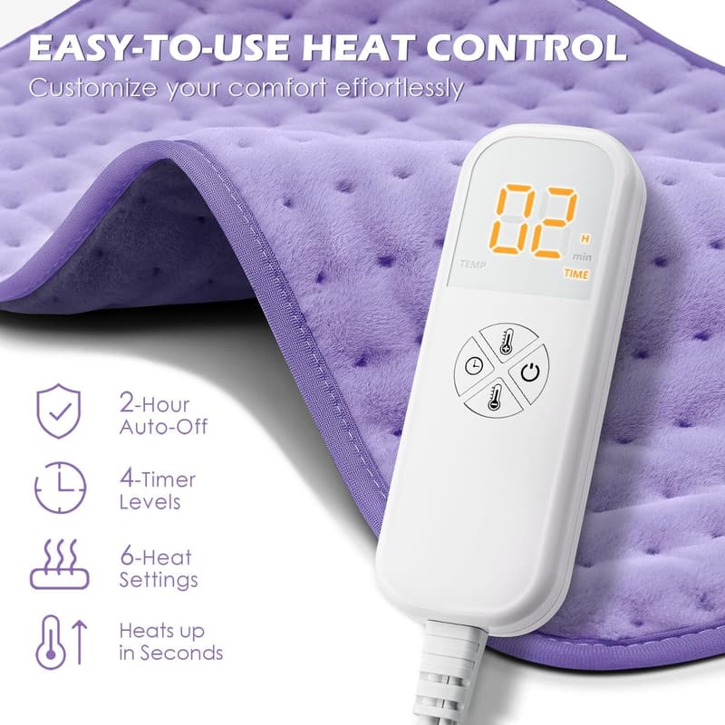 Electric Heating Pad for Back & Muscle Pain Relief - XL