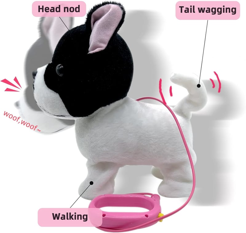 Walking French Bulldog Stuffed Animal with Remote Control Toy
