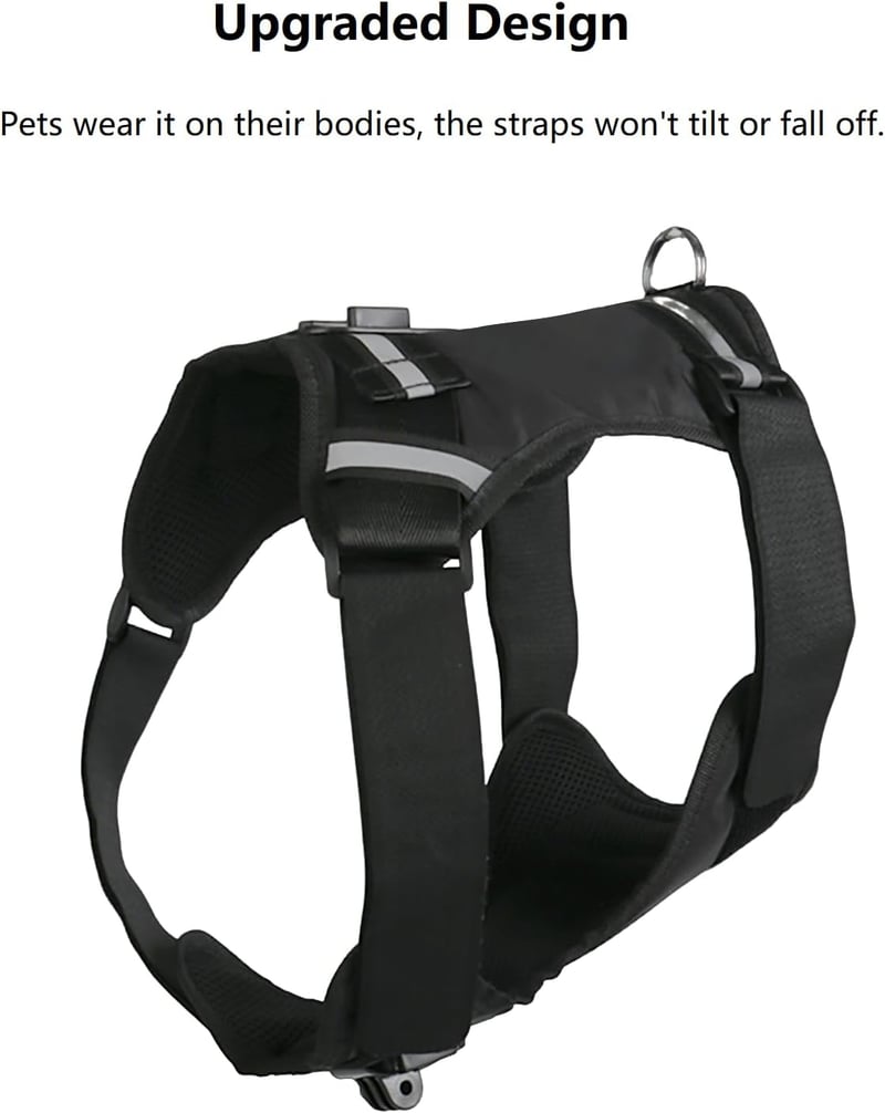Gopro-Compatible Adjustable Dog Harness for All Sizes