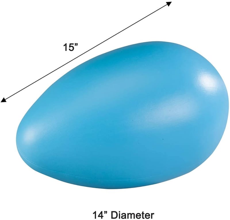 Easter Giant Plastic Egg Décor - 14” Assorted Colors